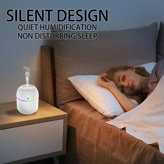 Mini Portable USB Air Humidifier – Silent Aroma Diffuser & Hydrating Atomizer for Home, Office & Travel