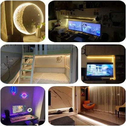 USB LED Neon Strip Light – 5V Dimmable Touch Sensor Flexible Waterproof Silicone Light for Home & Outdoor Decor