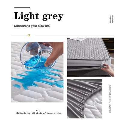 Waterproof Thicken Mattress Pad Protector | Skin-Friendly Durable Fitted Sheet Bed Cover | Latex Mat Cover 150x200 / 160x200 / 180x200
