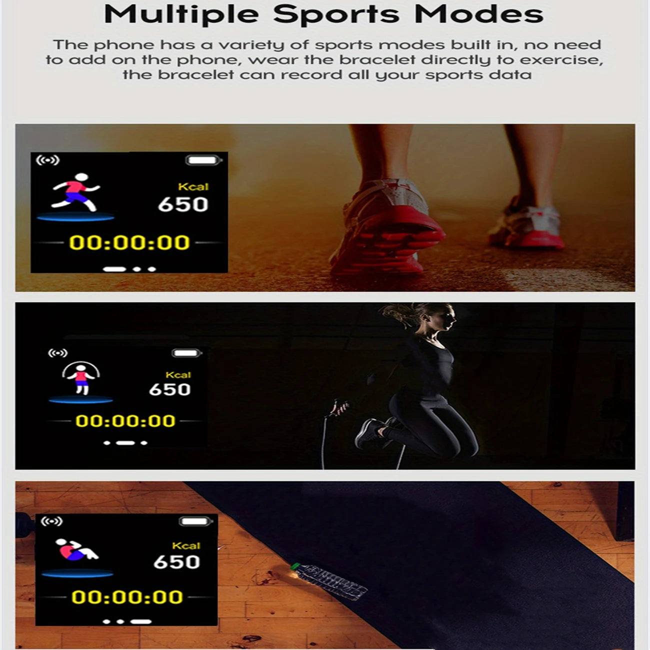 Smart Watch 2025 – Bluetooth Sports Fitness Tracker with Music Control, Sleep & Step Monitor for Men & Women