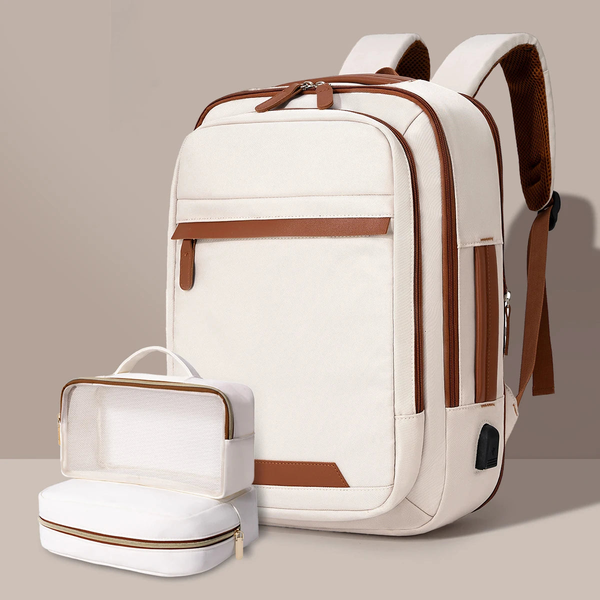 High-Quality USB Rechargeable Laptop Backpack – Waterproof Large Capacity Bag for Men, Women & Students