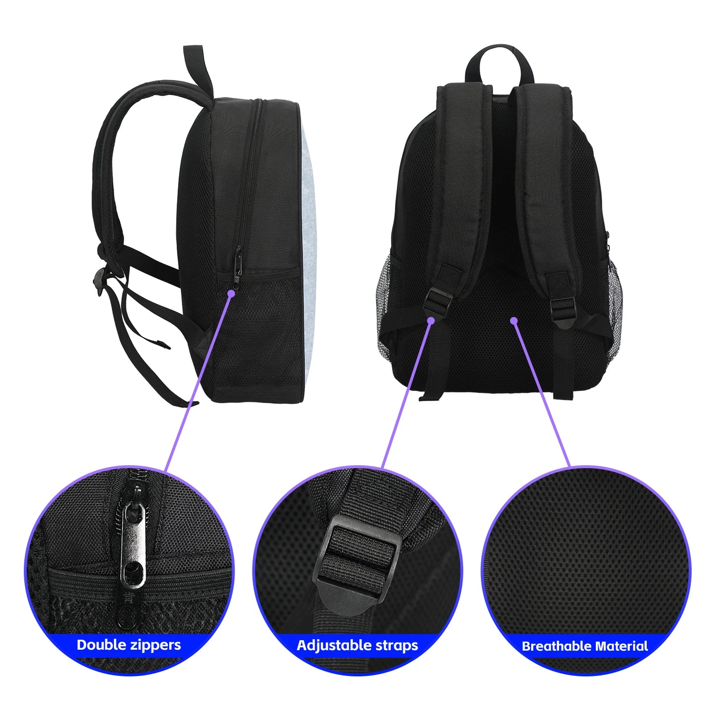Football Sports School Backpack Set – Boys School Bag with Shoulder Bag & Pencil Case, Star Player Design, Best Gift