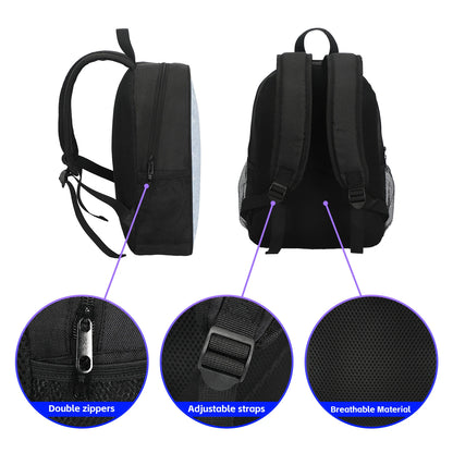 Football Sports School Backpack Set – Boys School Bag with Shoulder Bag & Pencil Case, Star Player Design, Best Gift