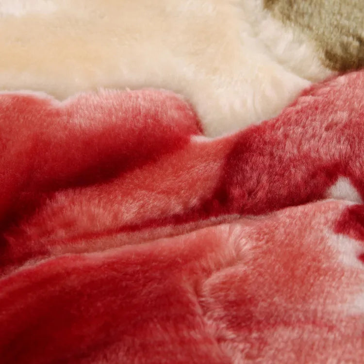 Ultra Soft Rose Throw Blanket – Cozy Heavy Microfiber Fleece for Bed, Sofa & Dormitory