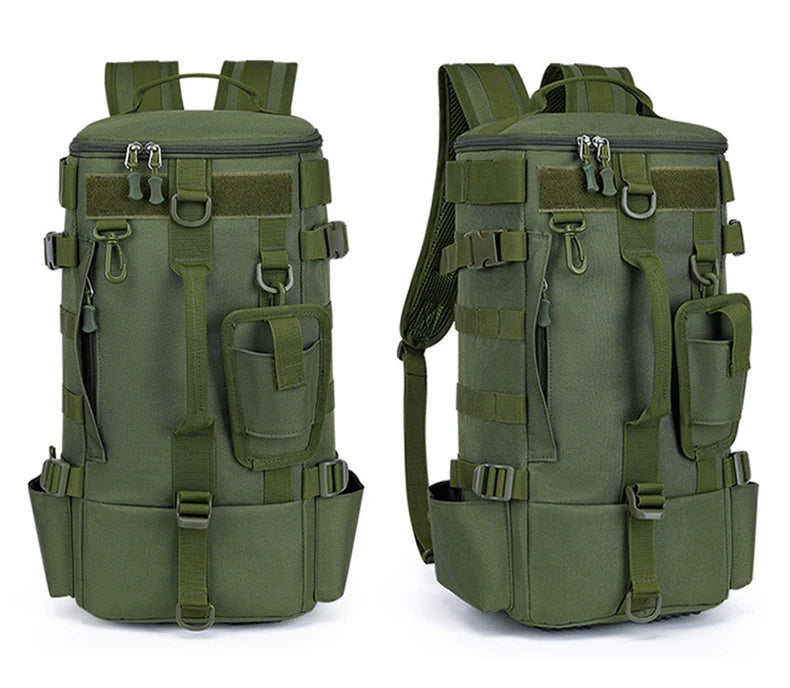Tactical Fishing Backpack – Multifunctional Tackle Bag with Rod Holders & Outdoor Storage for Camping, Hiking & Fishing
