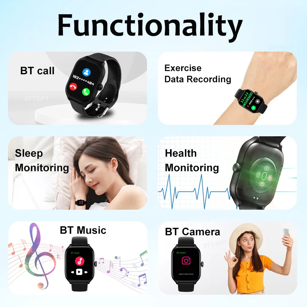 H9 Pro MAX Smart Watch – 2.01" HD Display, Bluetooth Calling & Fitness Tracker for Men & Women