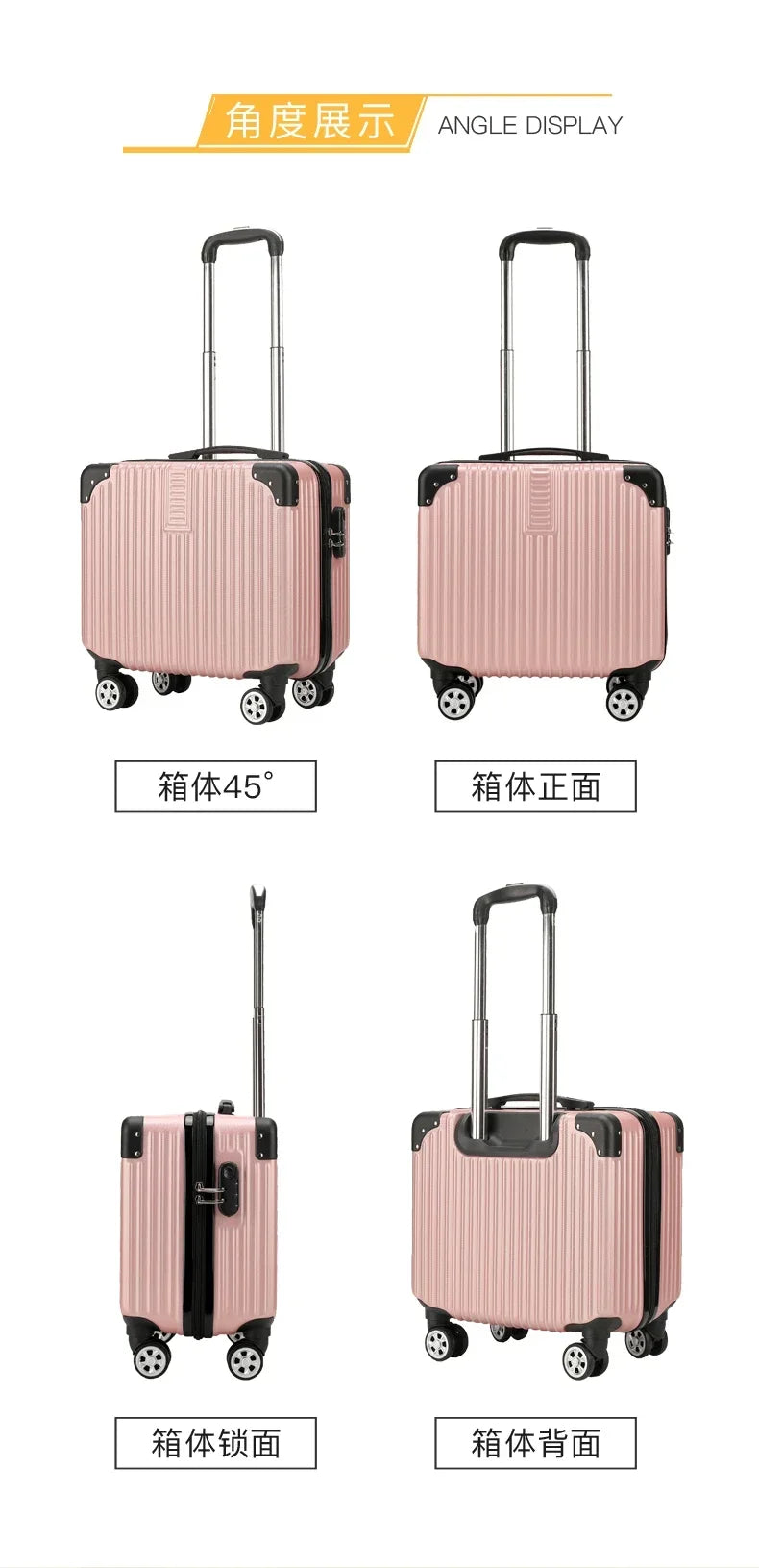 Travel Boarding Suitcase – Japanese-Style Retro Lightweight Trolley Case with Password Lock, Student Carry-On Luggage