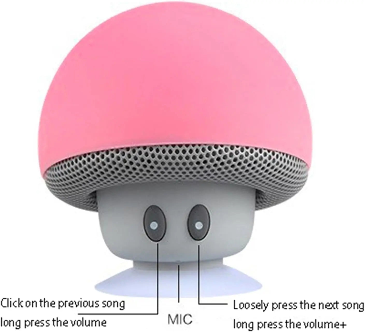 High-Quality Wireless Bluetooth Speaker – Portable Subwoofer with Suction Cup for Outdoor Use
