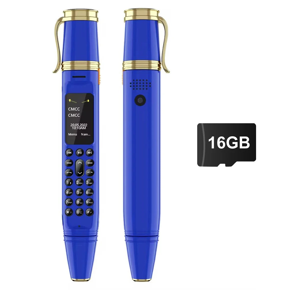 Pen Phone Portable Fan 3-in-1 Mobile – Dual SIM, Bluetooth, Call Recorder, Magic Voice Pen Style Telephone