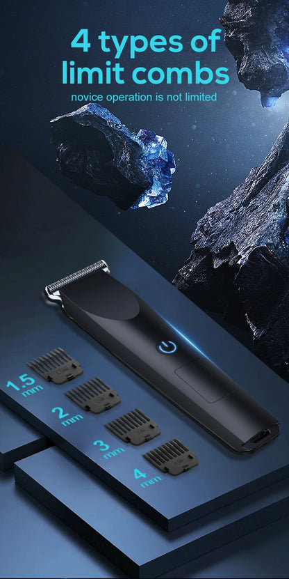 Small Hair Clipper for Home Use – USB Rechargeable, Portable with Replaceable Nozzle