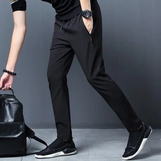 Men’s Casual Pants – Slim Fit Jogger Trousers with Elastic Waist S-3XL