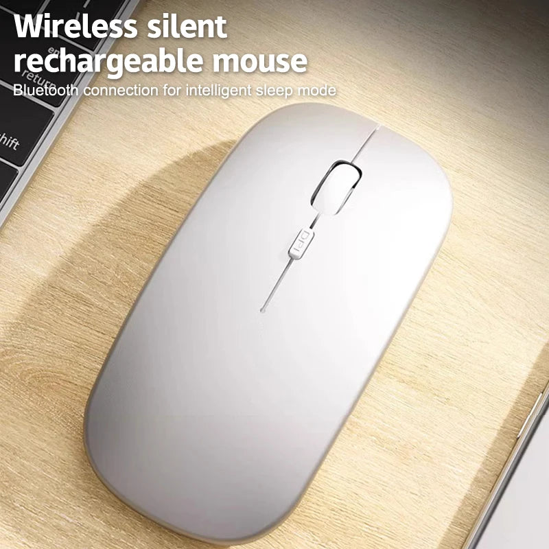 Portable Wireless Mouse Bluetooth 2.4GHz Dual Mode | Silent Ergonomic Mouse for Laptop, PC & MacBook