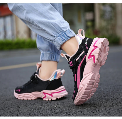 Kids Girls Running Shoes – Breathable, Non-Slip Sneakers for School, Sports & Outdoor Activities