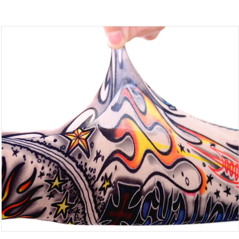 6 PCS Tattoo Sleeves for Men & Women – Elastic Arm Covers for Outdoor, Sports & Party Style