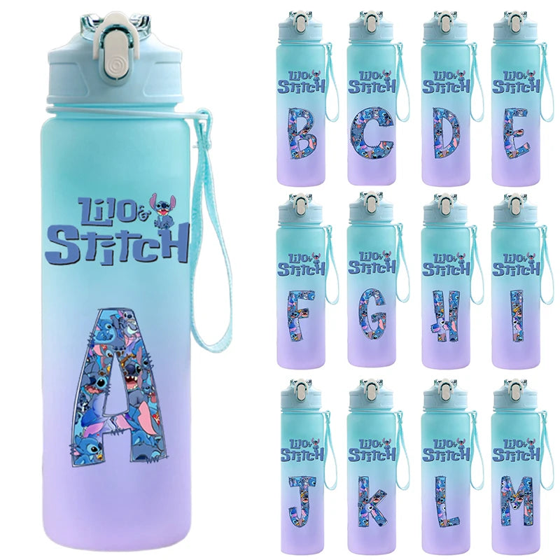 750ML Cartoon Lilo & Stitch Water Bottle – Large Capacity Portable Sport Bottle for Kids