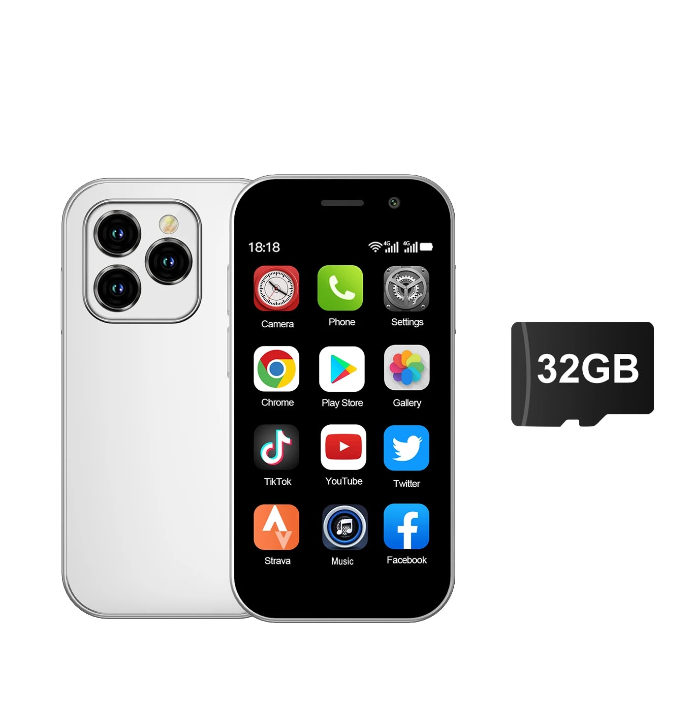 Mini Smartphone 4G LTE Android | Global GPS | 3" Display | 5MP Camera | WIFI | 2000mAh Battery
