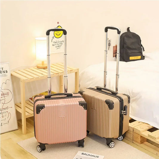 Travel Boarding Suitcase – Japanese-Style Retro Lightweight Trolley Case with Password Lock, Student Carry-On Luggage