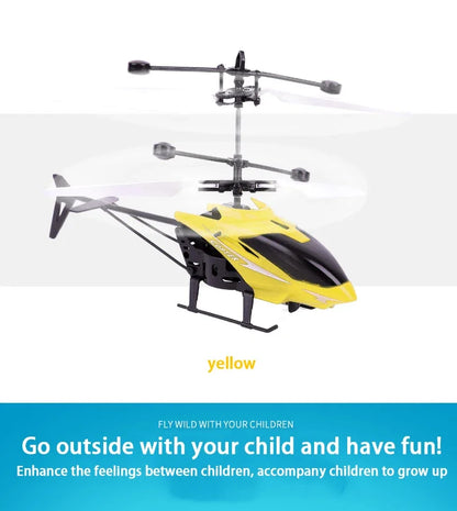 Mini Rechargeable RC Drone for Kids – Fall-Resistant Safe Remote Control Helicopter Toy (No Remote Battery)