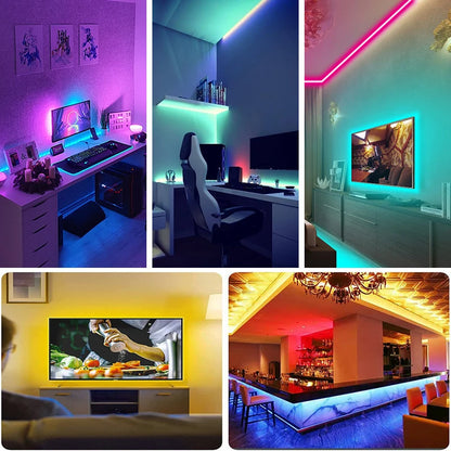 LED Strip Lights with 44-Key Remote – RGB Light Tape for Room, Home & Party Decor