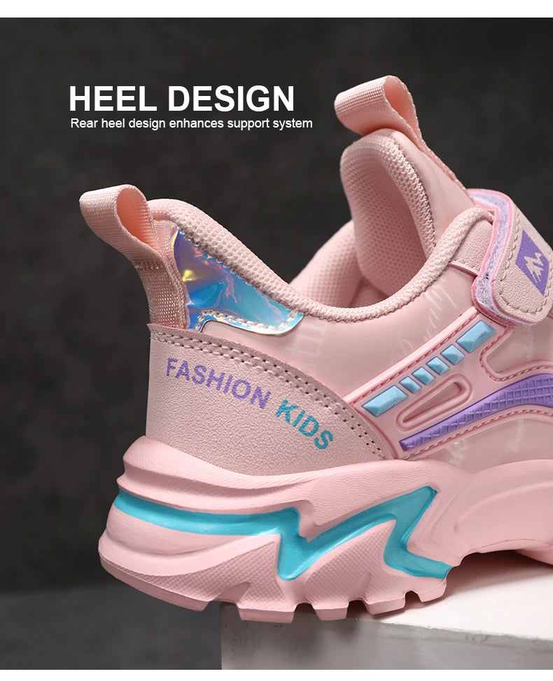 Kids Girls Running Shoes – Breathable, Non-Slip Sneakers for School, Sports & Outdoor Activities