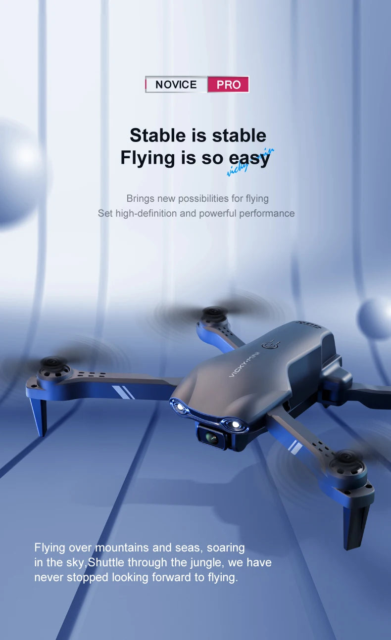NEW V13 Mini Drone 4K HD Dual Camera – Foldable RC Quadcopter with 1080P WiFi FPV | Professional Drone Toy Gift