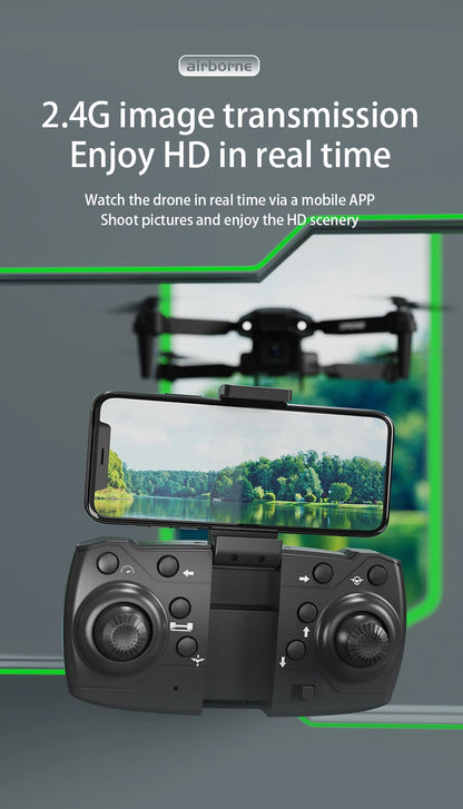 H4 Remote Control Drone 4K HD Dual Camera – WiFi FPV Foldable Quadcopter with One-Key Return | Kids Gift Toy