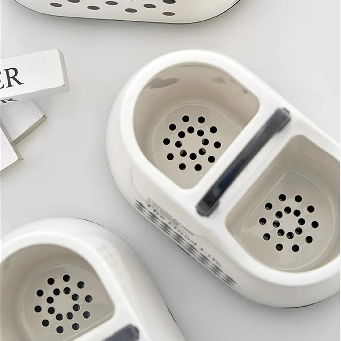 Kitchen Tableware Holder – Plastic Cutlery Storage Box with Drainage Hole