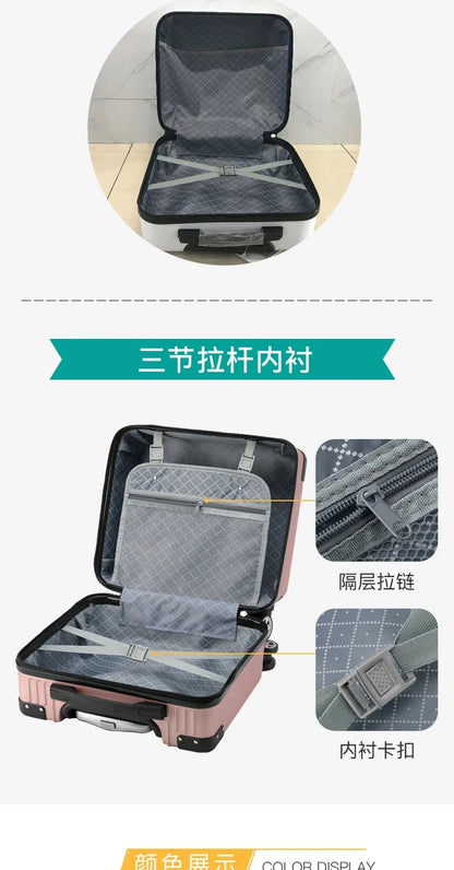 Travel Boarding Suitcase – Japanese-Style Retro Lightweight Trolley Case with Password Lock, Student Carry-On Luggage