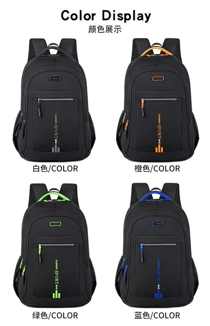 Men’s Oxford Business Backpack – Waterproof Laptop Bag, Leisure Travel & High School Student Bag
