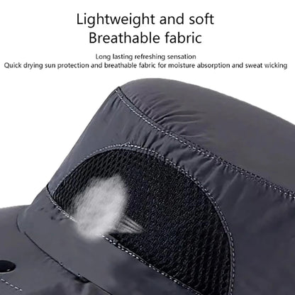 Summer UV Protection Sun Hat – Outdoor Fishing, Hiking & Camping Bucket Cap with Neck Flap for Men & Women