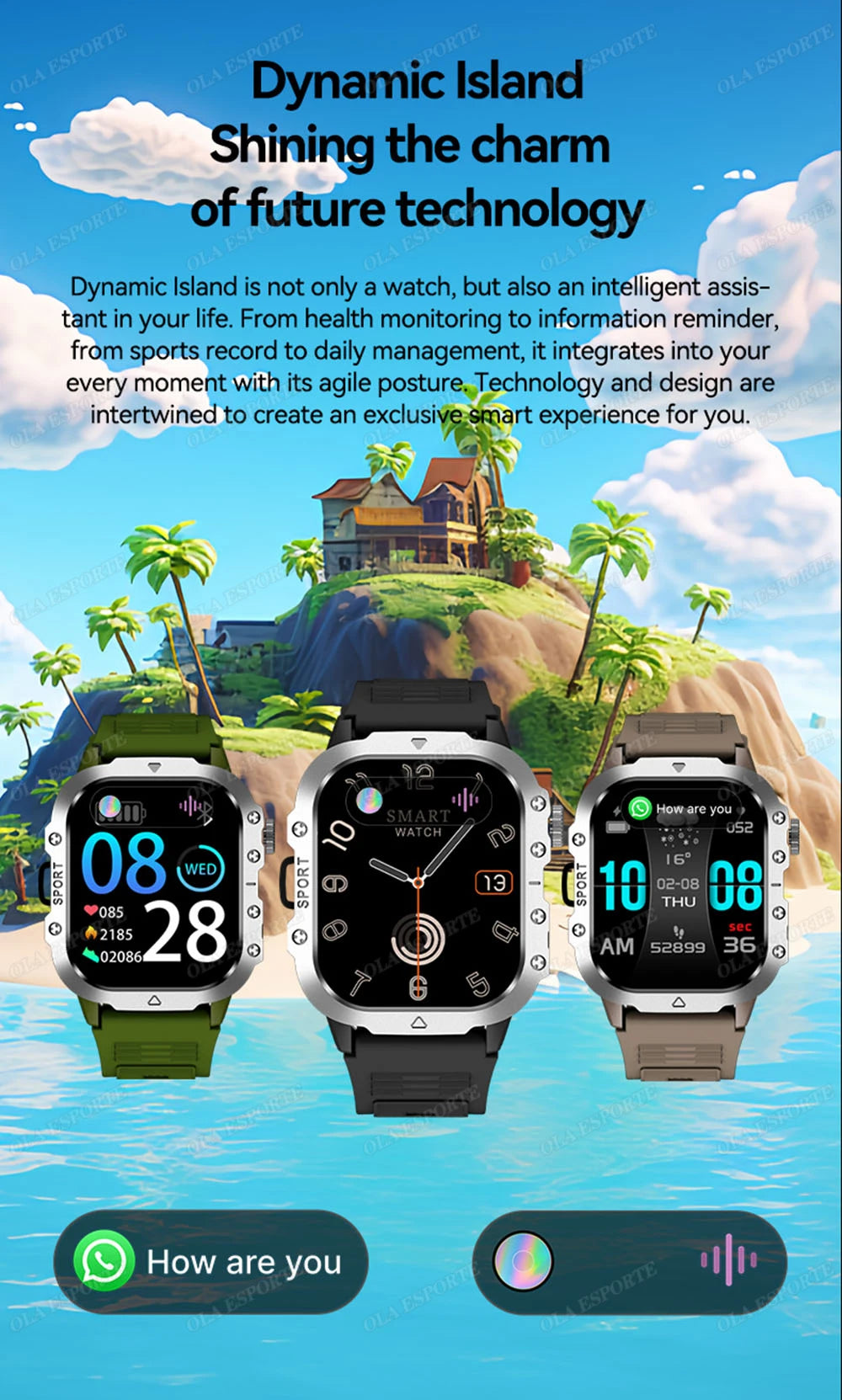 Men’s Military Outdoor GPS Sports Smart Watch – Heart Rate, Sleep Monitor & Waterproof Fitness Watch for iOS & Android