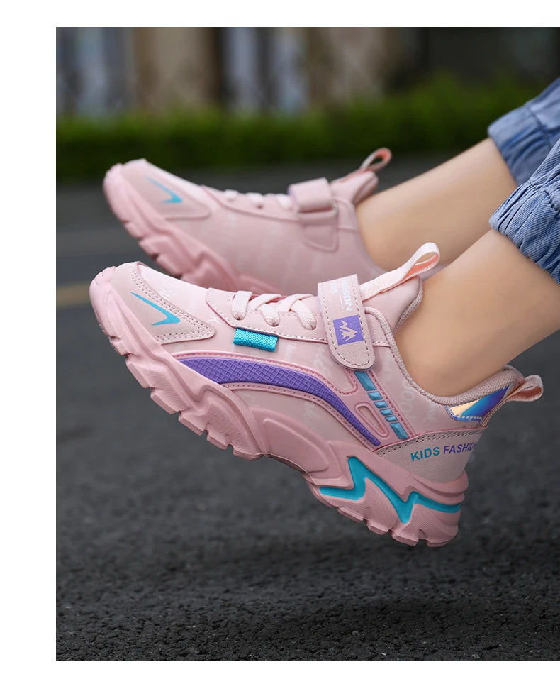 Kids Girls Running Shoes – Breathable, Non-Slip Sneakers for School, Sports & Outdoor Activities