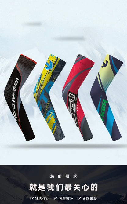 Anti-Sunburn Arm Sleeves – Summer UV Protection Breathable Cooling Sleeves for Men, Driving, Cycling & Sports