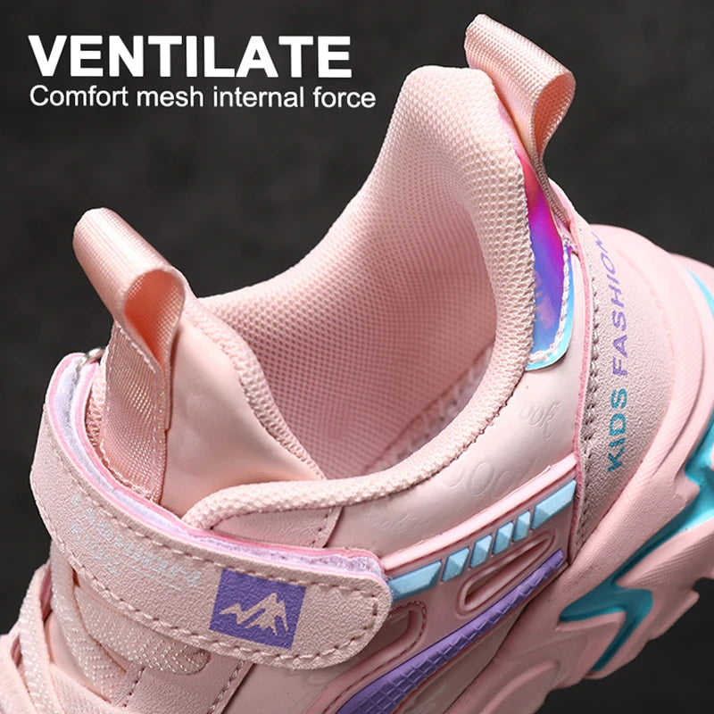 Kids Girls Running Shoes – Breathable, Non-Slip Sneakers for School, Sports & Outdoor Activities