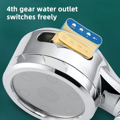 High Pressure Handheld LED Shower Head | Adjustable Water-Saving Showerhead with Digital Temperature Display & Pressurized Spray