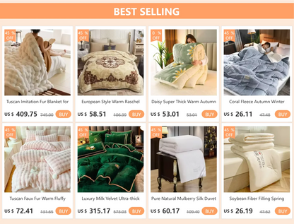 Super Thick Winter Warm Blanket – Artificial Lamb Cashmere Weighted Quilt Comforter for Bed