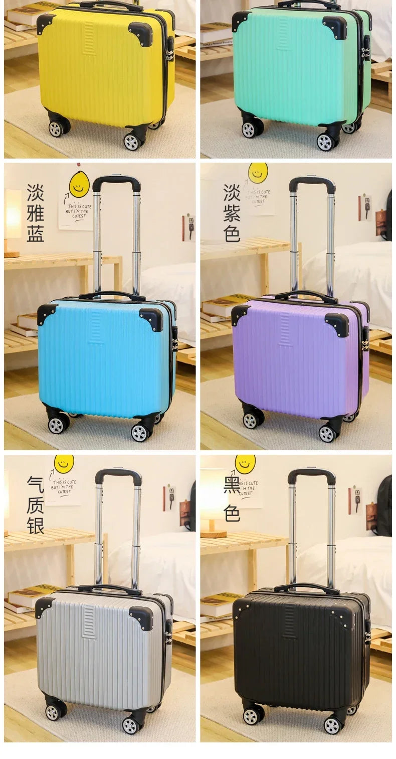 Travel Boarding Suitcase – Japanese-Style Retro Lightweight Trolley Case with Password Lock, Student Carry-On Luggage