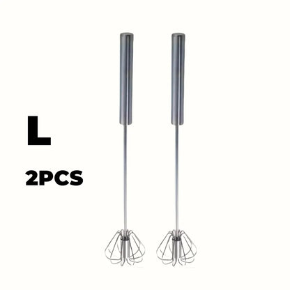 Stainless Steel Egg Beater – Semi-Automatic Hand Mixer for Baking & Cooking