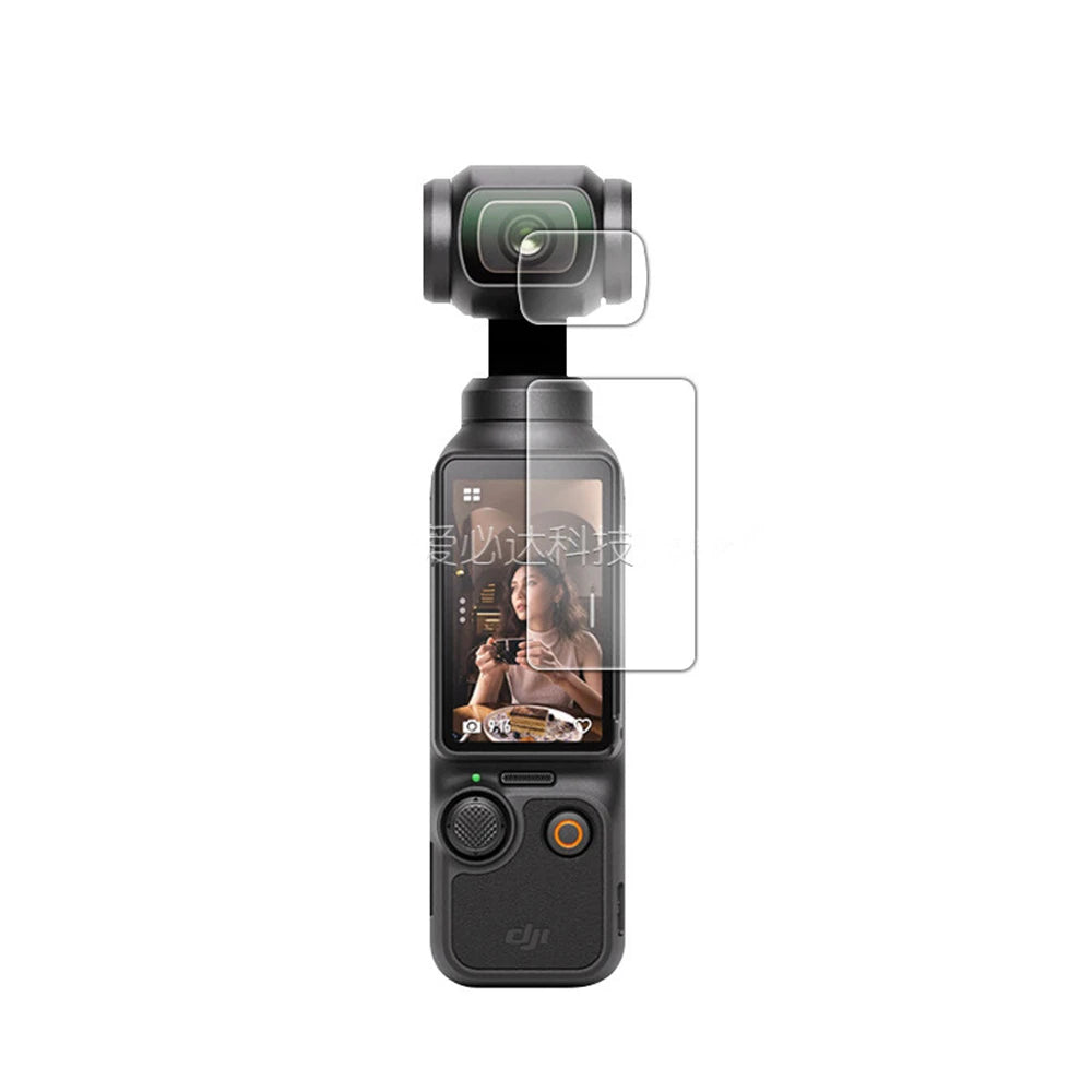 Tempered Glass Screen Protector for DJI Osmo Pocket 3 – Lens Protection Cover Case & Film Accessories (3rd Gen)