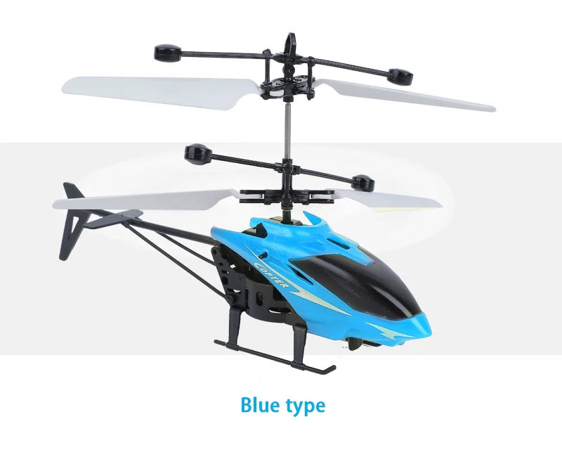 Mini Rechargeable RC Drone for Kids – Fall-Resistant Safe Remote Control Helicopter Toy (No Remote Battery)