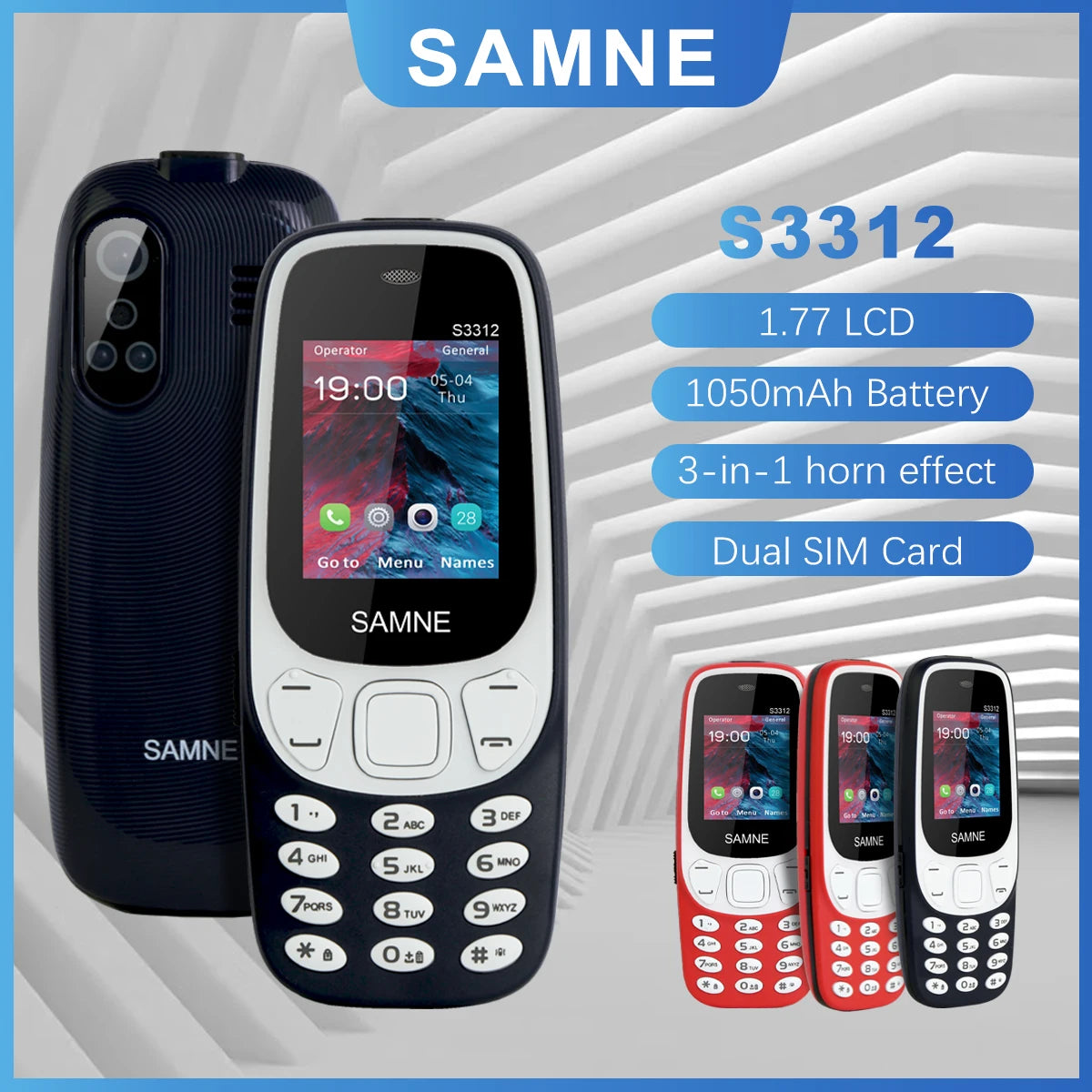 3310 Wireless FM Mobile – 1.77" LCD Display, 3-in-1 Speakers, MP3/MP4 Playback
