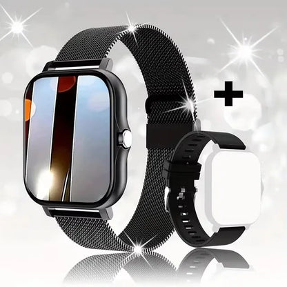 Waterproof Smart Watch – Bluetooth Call, Message Alerts & Fitness Tracker for Android & iPhone