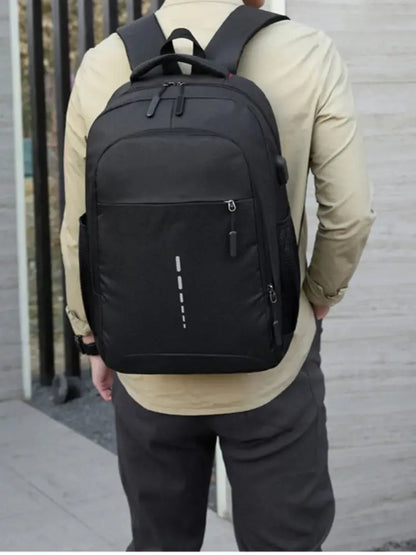 Men’s Large Capacity Backpack – Simple Fashion Travel & Laptop Bag for Male/Female Students