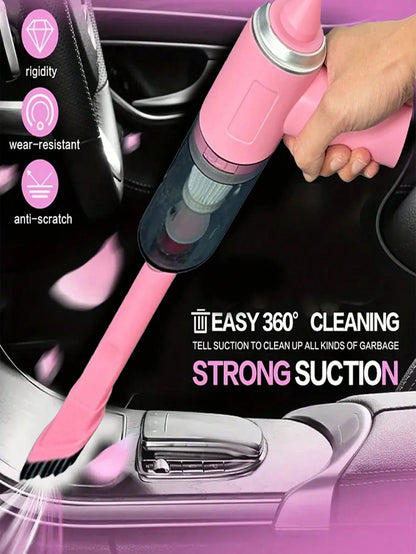 3-in-1 Vacuum Cleaner – USB Rechargeable Suction & Blowing Mini Vacuum for Car & Home