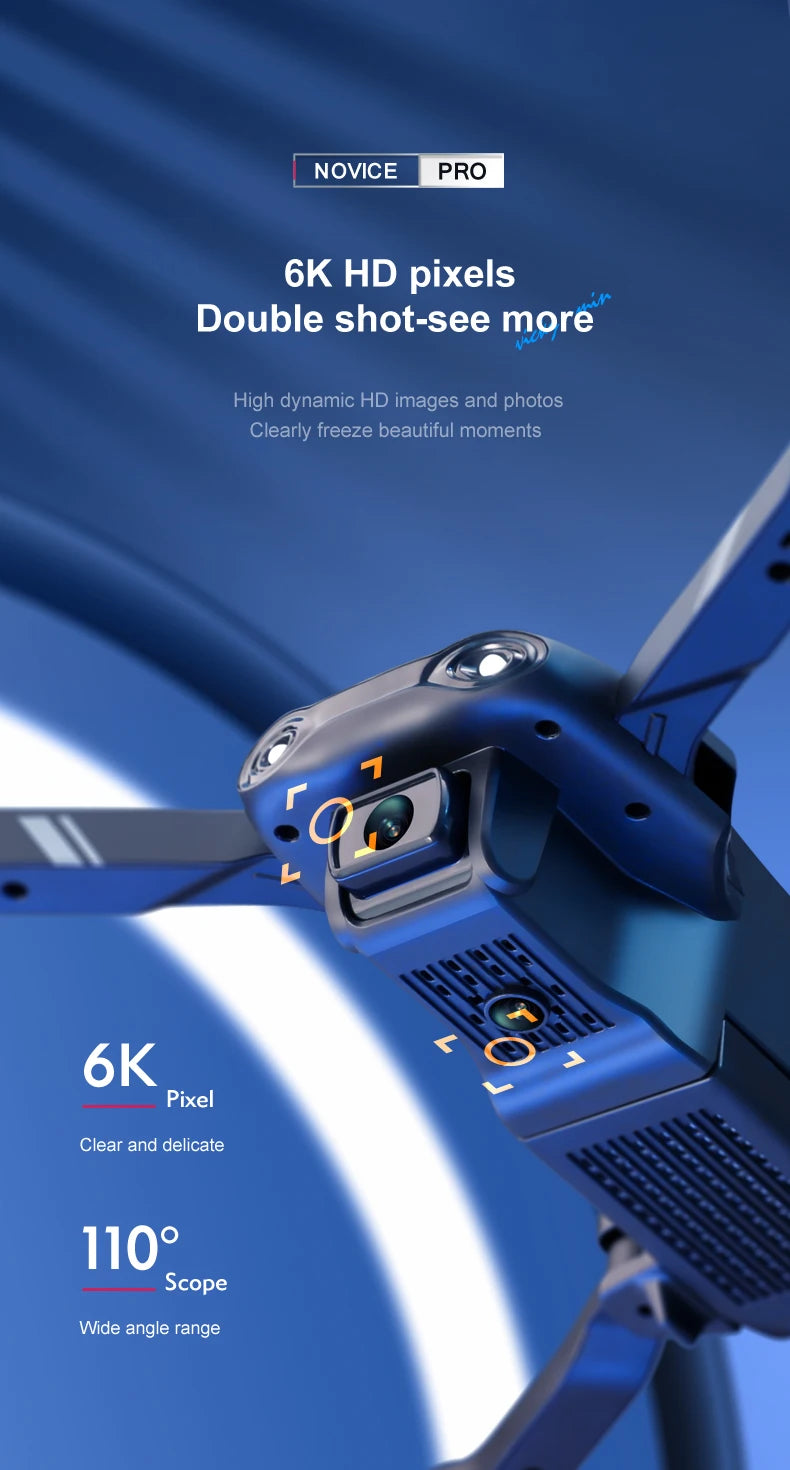 NEW V13 Mini Drone 4K HD Dual Camera – Foldable RC Quadcopter with 1080P WiFi FPV | Professional Drone Toy Gift