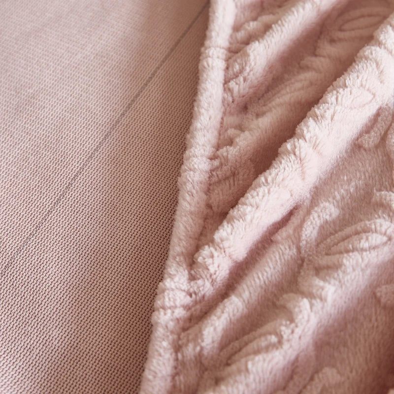 Warm Milk Velvet Bed Sheet | Thick Comfort Mattress Cover | Single, Queen & King | Elastic Band Fitted Protector