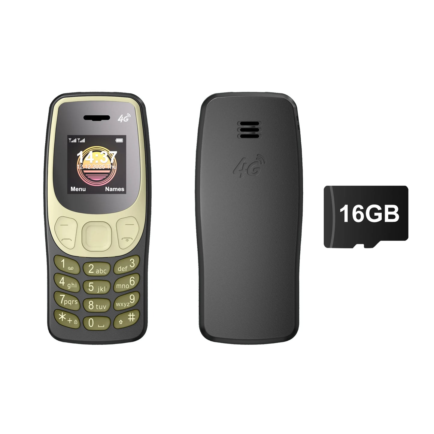 4G LTE Mini Mobile Phone – Dual SIM, Auto Redial, Call Recorder, Music Player, Blacklist Function
