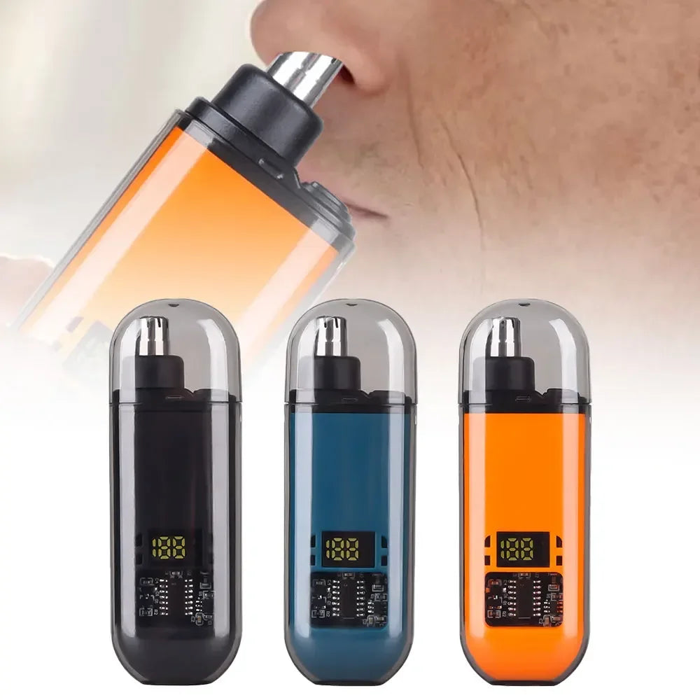 Electric Ear & Nose Hair Trimmer – Portable Painless Groomer for Men