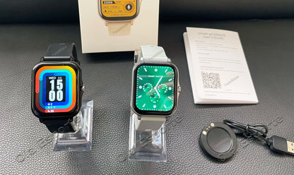 Waterproof Smart Watch – Bluetooth Call, Message Alerts & Fitness Tracker for Android & iPhone