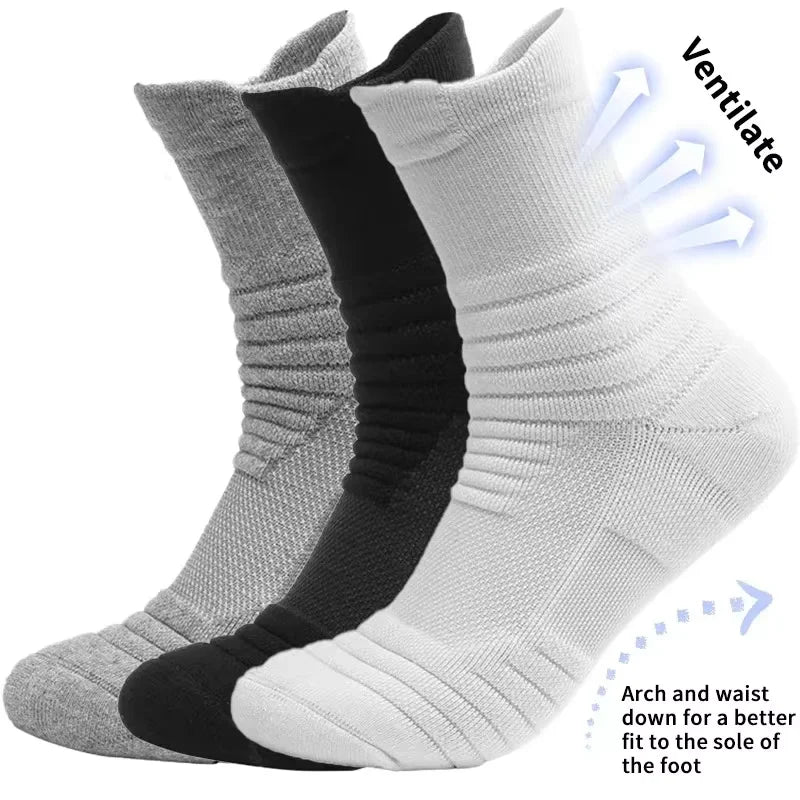 10 Pairs Breathable Cotton Sports Socks for Men – Bamboo Fiber Deodorant Business & Casual Socks